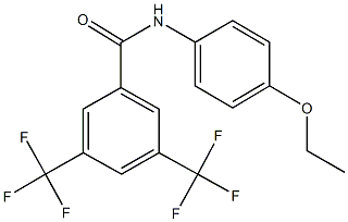 N-(4-ethoxyphenyl)-3,5-bis(trifluoromethyl)benzamide 구조식 이미지