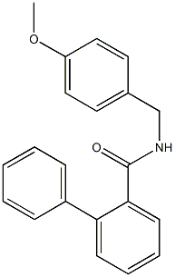 N-(4-methoxybenzyl)[1,1'-biphenyl]-2-carboxamide 구조식 이미지