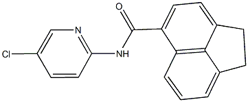 N-(5-chloro-2-pyridinyl)-1,2-dihydro-5-acenaphthylenecarboxamide 구조식 이미지