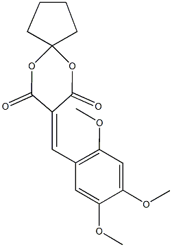8-(2,4,5-trimethoxybenzylidene)-6,10-dioxaspiro[4.5]decane-7,9-dione Structure