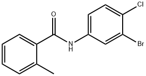 N-(3-bromo-4-chlorophenyl)-2-methylbenzamide Structure