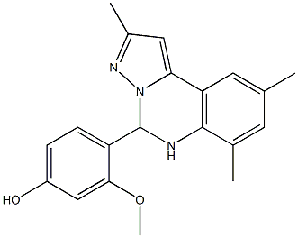 3-methoxy-4-(2,7,9-trimethyl-5,6-dihydropyrazolo[1,5-c]quinazolin-5-yl)phenol 구조식 이미지