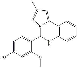 3-methoxy-4-(2-methyl-5,6-dihydropyrazolo[1,5-c]quinazolin-5-yl)phenol 구조식 이미지