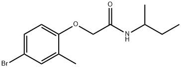 2-(4-bromo-2-methylphenoxy)-N-(sec-butyl)acetamide Structure