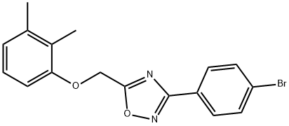 [3-(4-bromophenyl)-1,2,4-oxadiazol-5-yl]methyl 2,3-dimethylphenyl ether 구조식 이미지