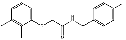 2-(2,3-dimethylphenoxy)-N-(4-fluorobenzyl)acetamide Structure