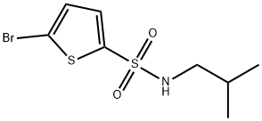 5-bromo-N-isobutyl-2-thiophenesulfonamide 구조식 이미지