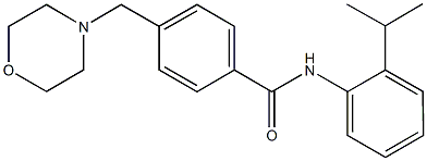 N-(2-isopropylphenyl)-4-(4-morpholinylmethyl)benzamide Structure