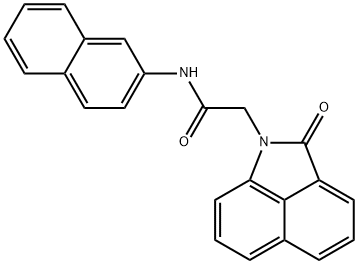 N-(2-naphthyl)-2-(2-oxobenzo[cd]indol-1(2H)-yl)acetamide 구조식 이미지