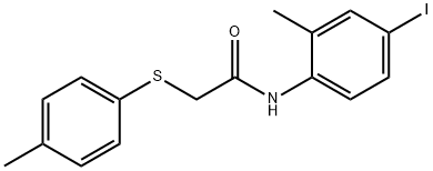 N-(4-iodo-2-methylphenyl)-2-[(4-methylphenyl)sulfanyl]acetamide Structure