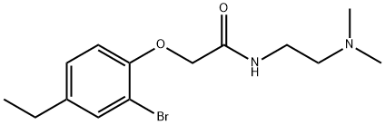 2-(2-bromo-4-ethylphenoxy)-N-[2-(dimethylamino)ethyl]acetamide Structure