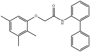 N-[1,1'-biphenyl]-2-yl-2-(2,3,5-trimethylphenoxy)acetamide 구조식 이미지