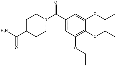 1-(3,4,5-triethoxybenzoyl)-4-piperidinecarboxamide 구조식 이미지