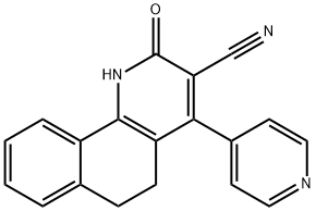 2-oxo-4-(4-pyridinyl)-1,2,5,6-tetrahydrobenzo[h]quinoline-3-carbonitrile 구조식 이미지