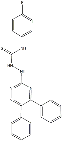 2-(5,6-diphenyl-1,2,4-triazin-3-yl)-N-(4-fluorophenyl)hydrazinecarbothioamide Structure