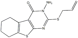 2-(allylsulfanyl)-3-amino-5,6,7,8-tetrahydro[1]benzothieno[2,3-d]pyrimidin-4(3H)-one 구조식 이미지