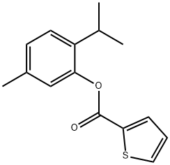 2-isopropyl-5-methylphenyl 2-thiophenecarboxylate Structure