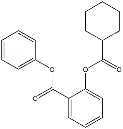 phenyl 2-[(cyclohexylcarbonyl)oxy]benzoate 구조식 이미지