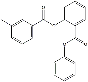 phenyl 2-[(3-methylbenzoyl)oxy]benzoate 구조식 이미지