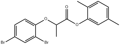 2,5-dimethylphenyl 2-(2,4-dibromophenoxy)propanoate Structure