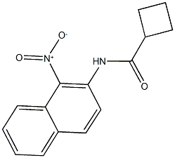 N-{1-nitro-2-naphthyl}cyclobutanecarboxamide 구조식 이미지