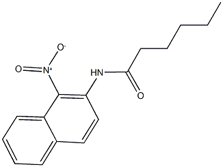 N-{1-nitro-2-naphthyl}hexanamide 구조식 이미지