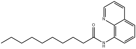 N-(8-quinolinyl)decanamide 구조식 이미지