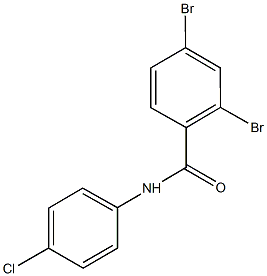 2,4-dibromo-N-(4-chlorophenyl)benzamide Structure