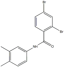 2,4-dibromo-N-(3,4-dimethylphenyl)benzamide 구조식 이미지