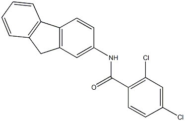 2,4-dichloro-N-(9H-fluoren-2-yl)benzamide 구조식 이미지