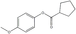 4-methoxyphenyl cyclopentanecarboxylate 구조식 이미지