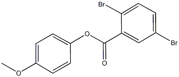 4-methoxyphenyl 2,5-dibromobenzoate 구조식 이미지