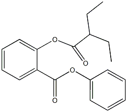 phenyl 2-[(2-ethylbutanoyl)oxy]benzoate Structure