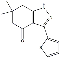 6,6-dimethyl-3-(2-thienyl)-1,5,6,7-tetrahydro-4H-indazol-4-one 구조식 이미지