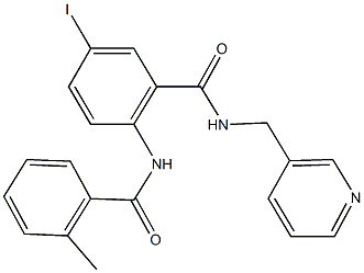 5-iodo-2-[(2-methylbenzoyl)amino]-N-(pyridin-3-ylmethyl)benzamide Structure