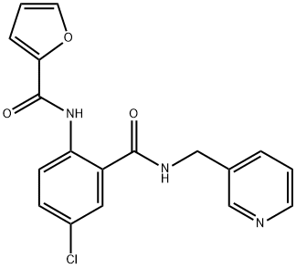 N-(4-chloro-2-{[(3-pyridinylmethyl)amino]carbonyl}phenyl)-2-furamide Structure