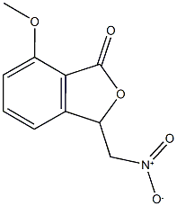 3-{nitromethyl}-7-methoxy-2-benzofuran-1(3H)-one 구조식 이미지