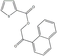 2-(1-naphthyl)-2-oxoethyl thiophene-2-carboxylate 구조식 이미지