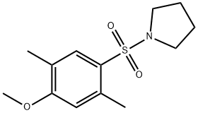 2,5-dimethyl-4-(1-pyrrolidinylsulfonyl)phenyl methyl ether Structure