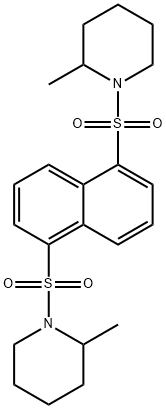 2-methyl-1-({5-[(2-methyl-1-piperidinyl)sulfonyl]-1-naphthyl}sulfonyl)piperidine Structure