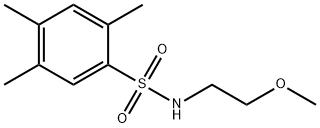 N-(2-methoxyethyl)-2,4,5-trimethylbenzenesulfonamide 구조식 이미지