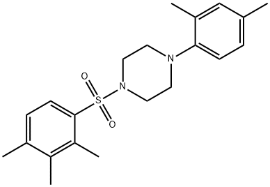 1-(2,4-dimethylphenyl)-4-[(2,3,4-trimethylphenyl)sulfonyl]piperazine Structure