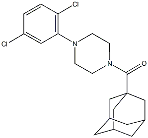 1-(1-adamantylcarbonyl)-4-(2,5-dichlorophenyl)piperazine Structure