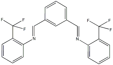 2-(trifluoromethyl)-N-[3-({[2-(trifluoromethyl)phenyl]imino}methyl)benzylidene]aniline Structure