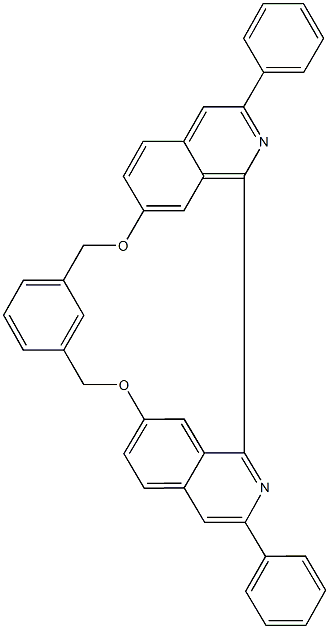 4,24-diphenyl-10,18-dioxa-3,25-diazahexacyclo[17.6.2.2~6,9~.1~12,16~.0~2,7~.0~22,26~]triaconta-1(25),2,4,6,8,12(28),13,15,19,21,23,26,29-tridecaene 구조식 이미지