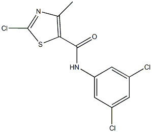 2-chloro-N-(3,5-dichlorophenyl)-4-methyl-1,3-thiazole-5-carboxamide Structure