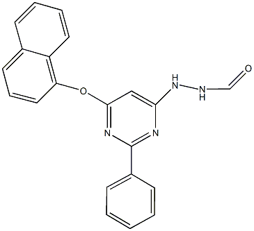 N'-[6-(1-naphthyloxy)-2-phenyl-4-pyrimidinyl]formic hydrazide 구조식 이미지