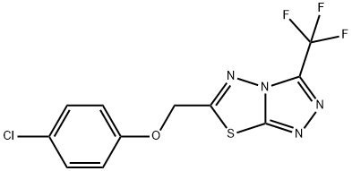 4-chlorophenyl [3-(trifluoromethyl)[1,2,4]triazolo[3,4-b][1,3,4]thiadiazol-6-yl]methyl ether Structure