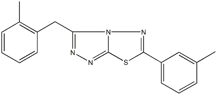 3-(2-methylbenzyl)-6-(3-methylphenyl)[1,2,4]triazolo[3,4-b][1,3,4]thiadiazole Structure