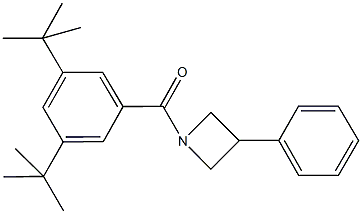 1-(3,5-ditert-butylbenzoyl)-3-phenylazetidine Structure